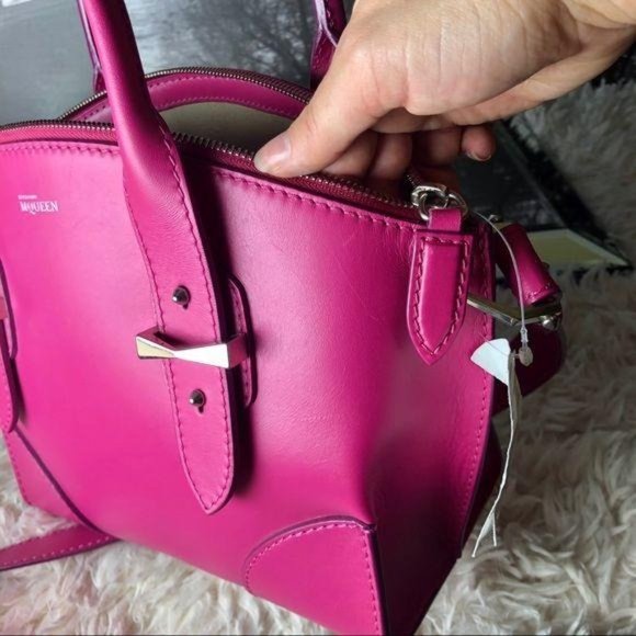 Alexander McQueen Pink Leather Legend Satchel - Picture 8 of 16